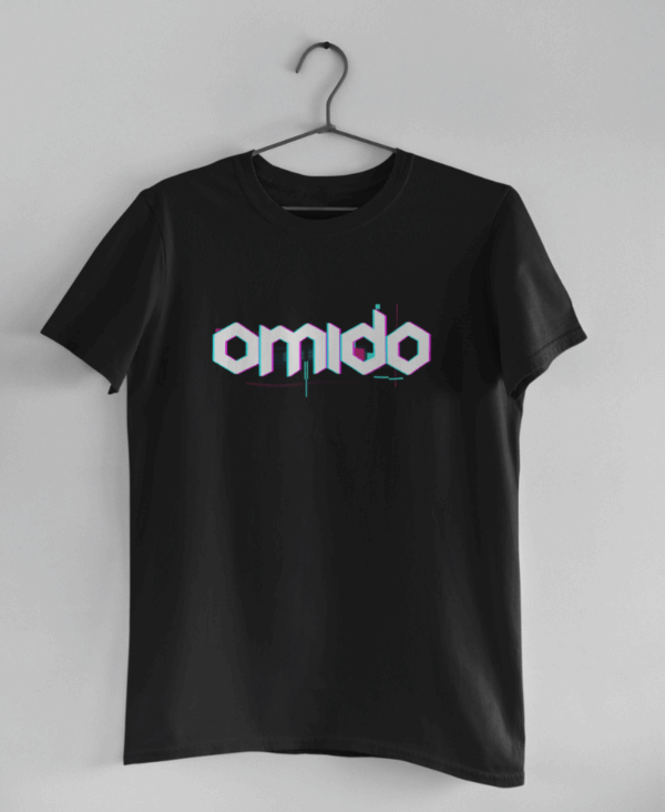 glitch_black_01 omido t-shirt glitch black