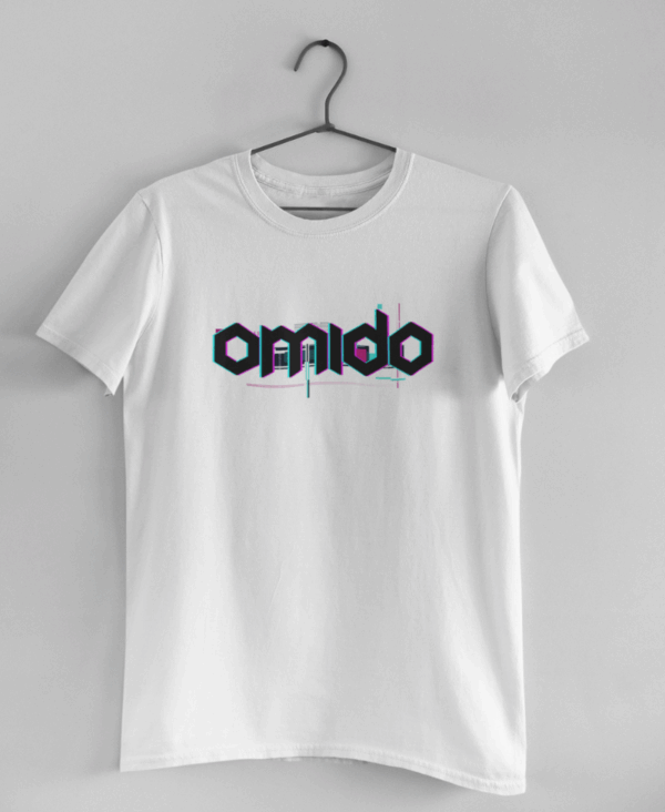 glitch_white_01 omido t-shirt glitch white