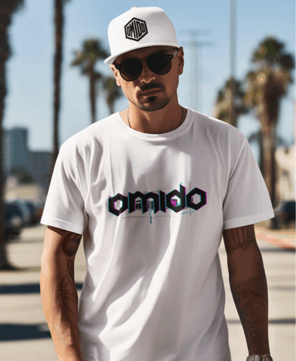 glitch_white_02 omido t-shirt glitch white