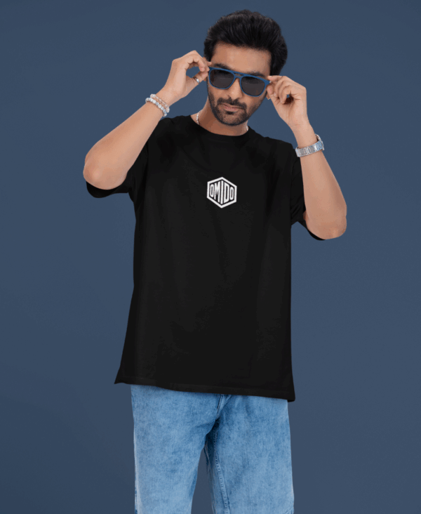 hexa_front_black omido t-shirt hexa black