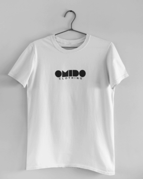 omido mono t-shirt white
