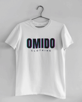 omido outline 3d t-shirt white