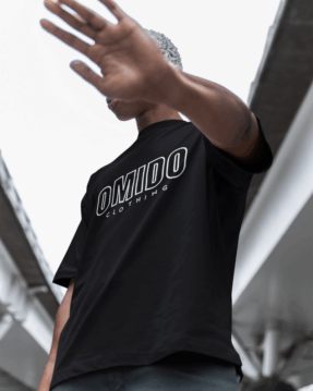 outline_black omido outline t-shirt black
