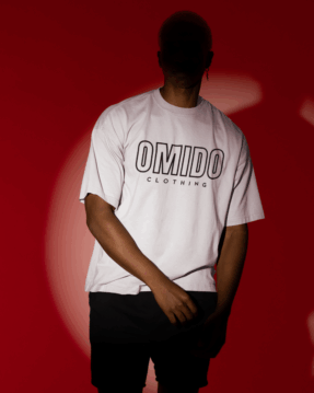 outline_white omido outline t-shirt white