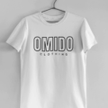 omido outline t-shirt white