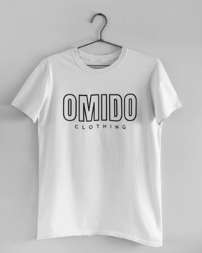omido outline t-shirt white