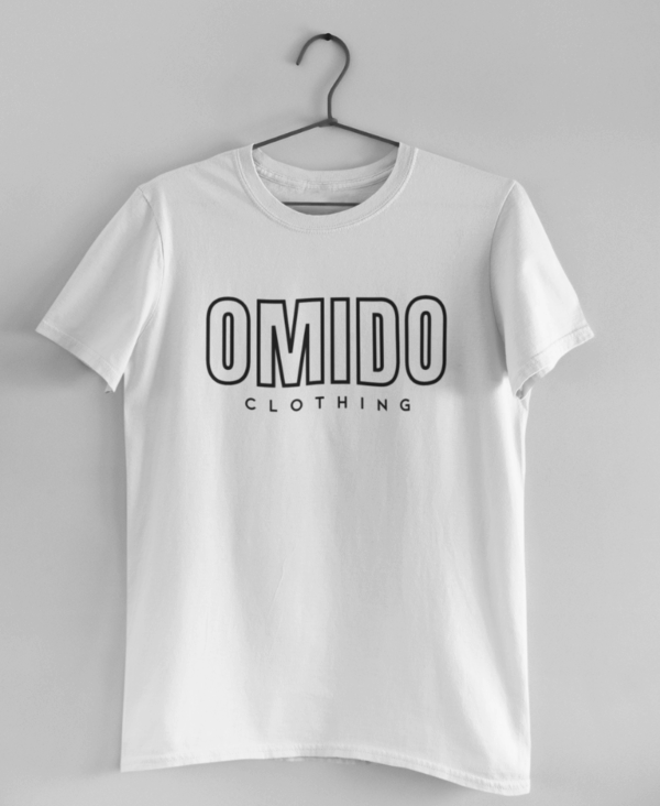 omido outline t-shirt white
