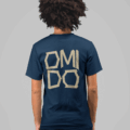 omido tape t-shirt navy