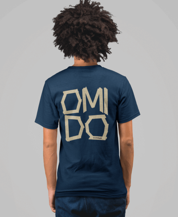tape_navy_back omido tape t-shirt navy