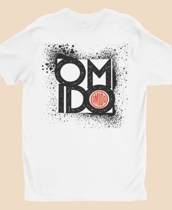 omido t-shirt trash white