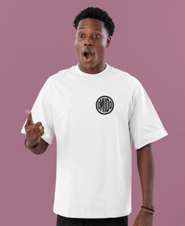 omido t-shirt trash white