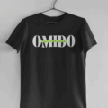 omido t-shirt typo black