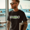 omido t-shirt typo black