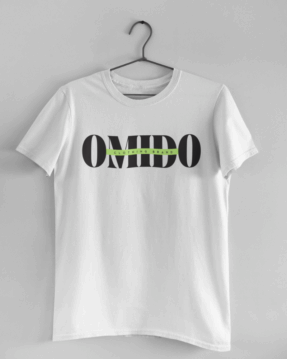 omido t-shirt typo white