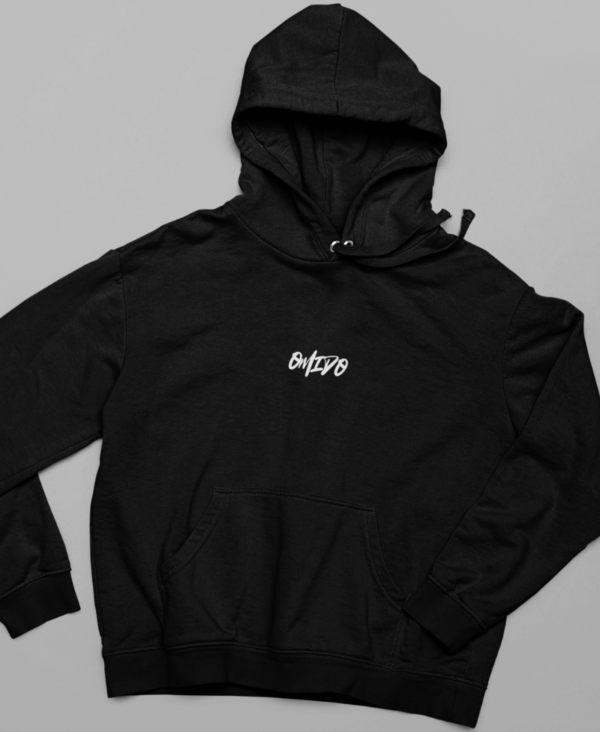 hoodie_flow_front_black omido hoodie flow black