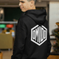omido hoodie hexa black
