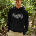 omido hoodie outline black