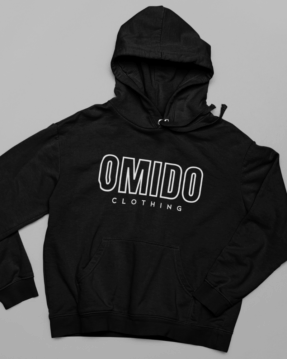 omido hoodie outline black