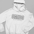 omido hoodie outline white